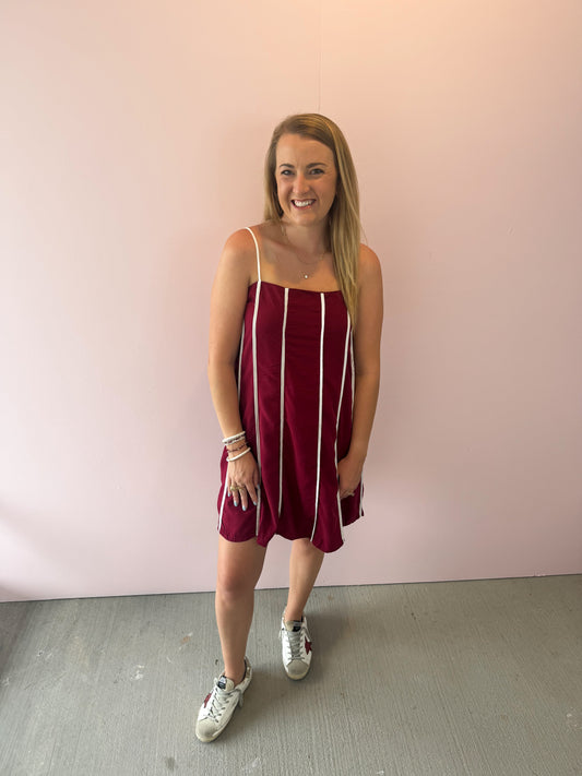 Gameday Striped Mini Dress
