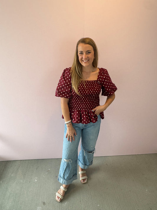 Ruby Smocked Top