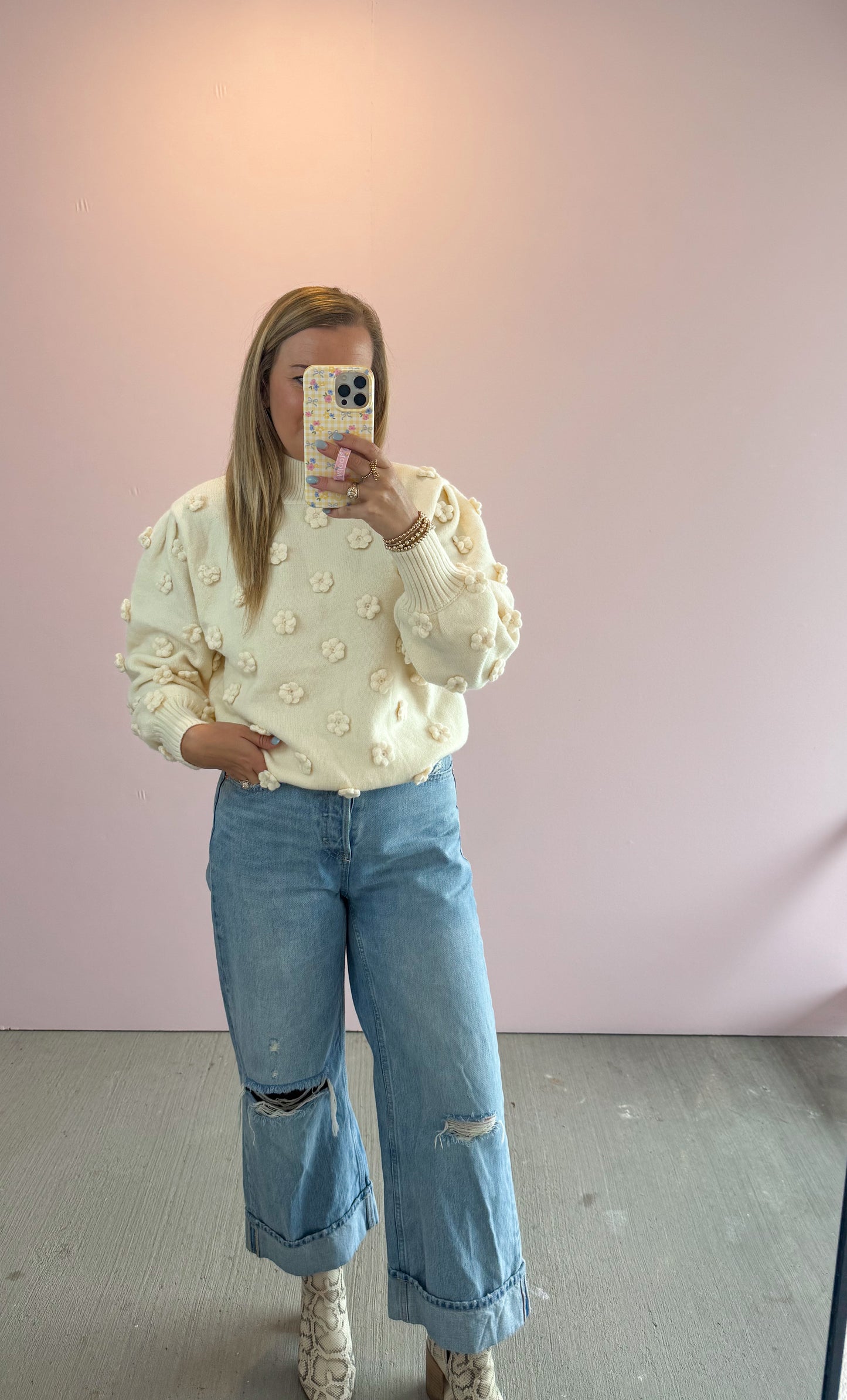 Daisy Floral Sweater