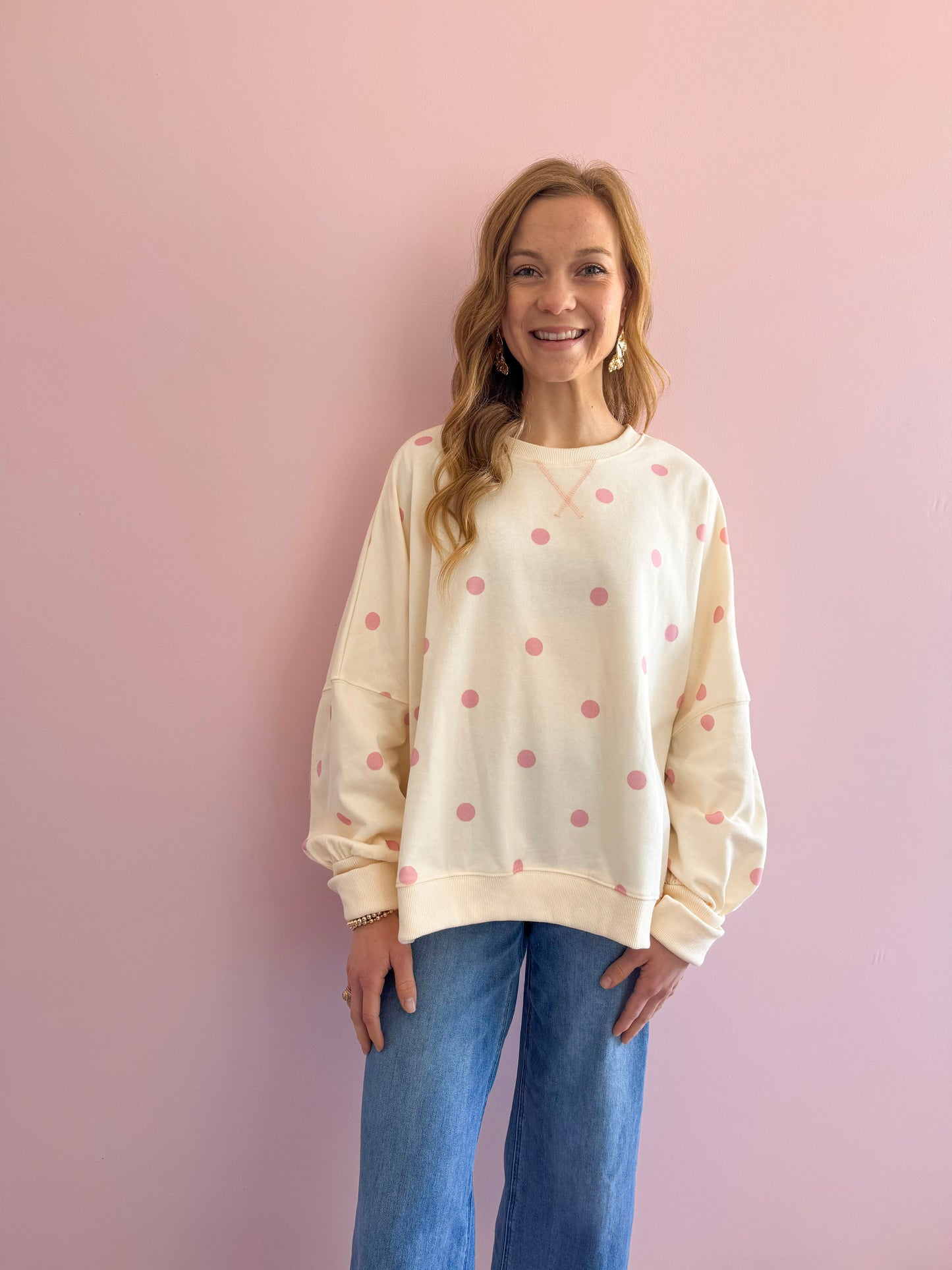 Ellie Polka Dot Sweatshirt