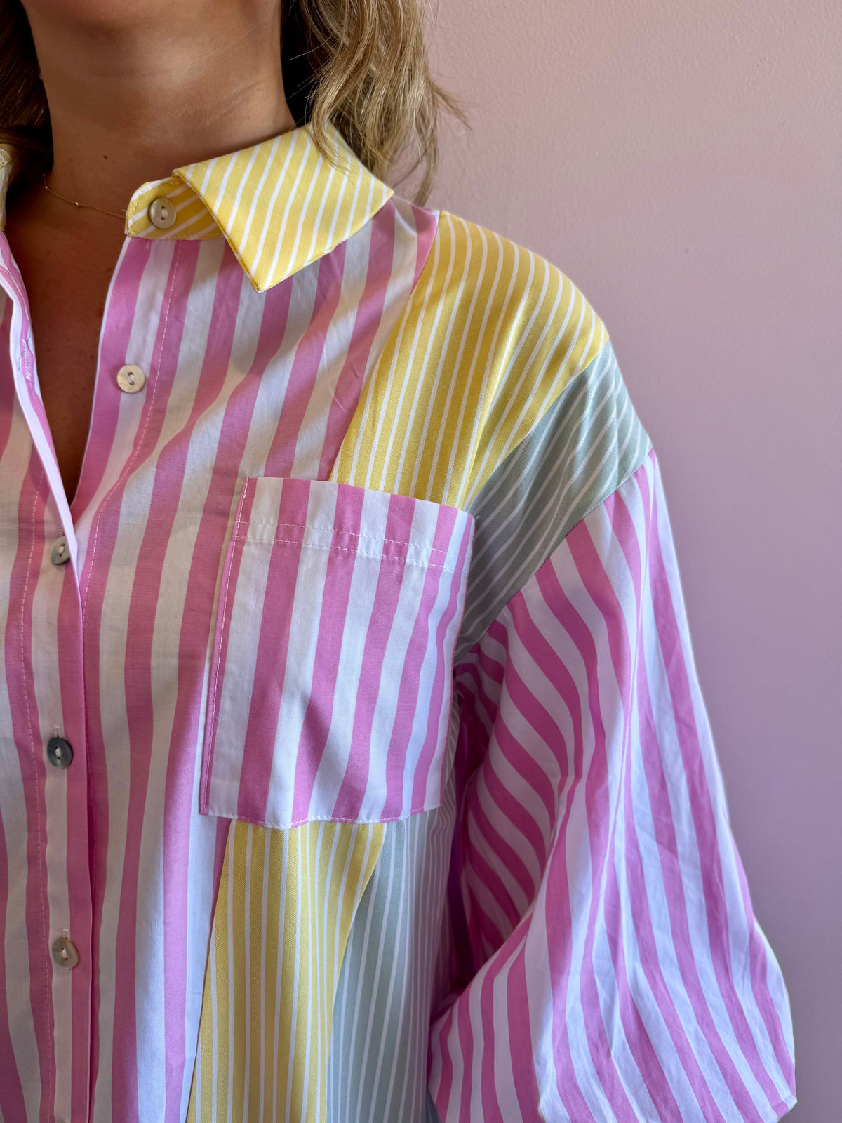 Poppy Button Up