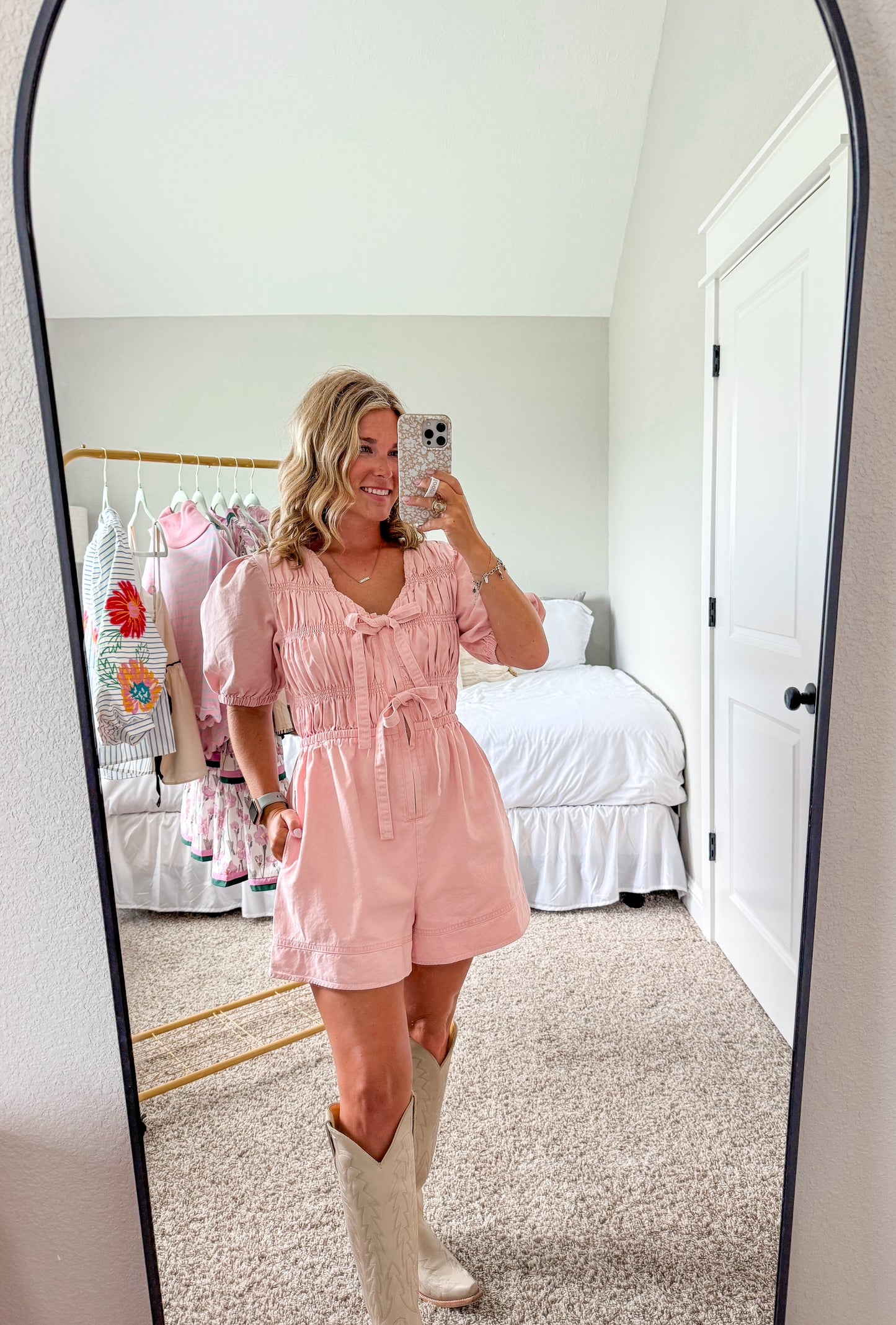 The Dixie Denim Romper