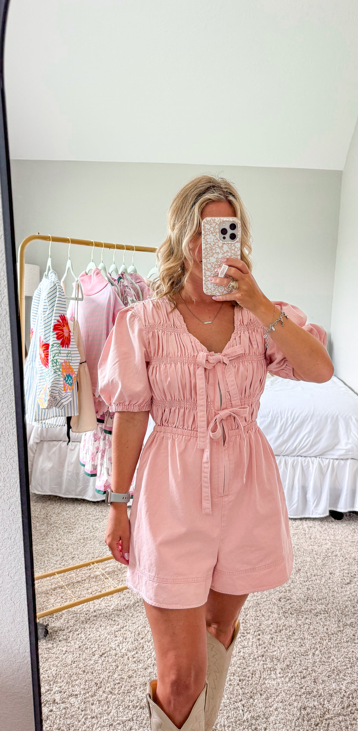 The Dixie Denim Romper