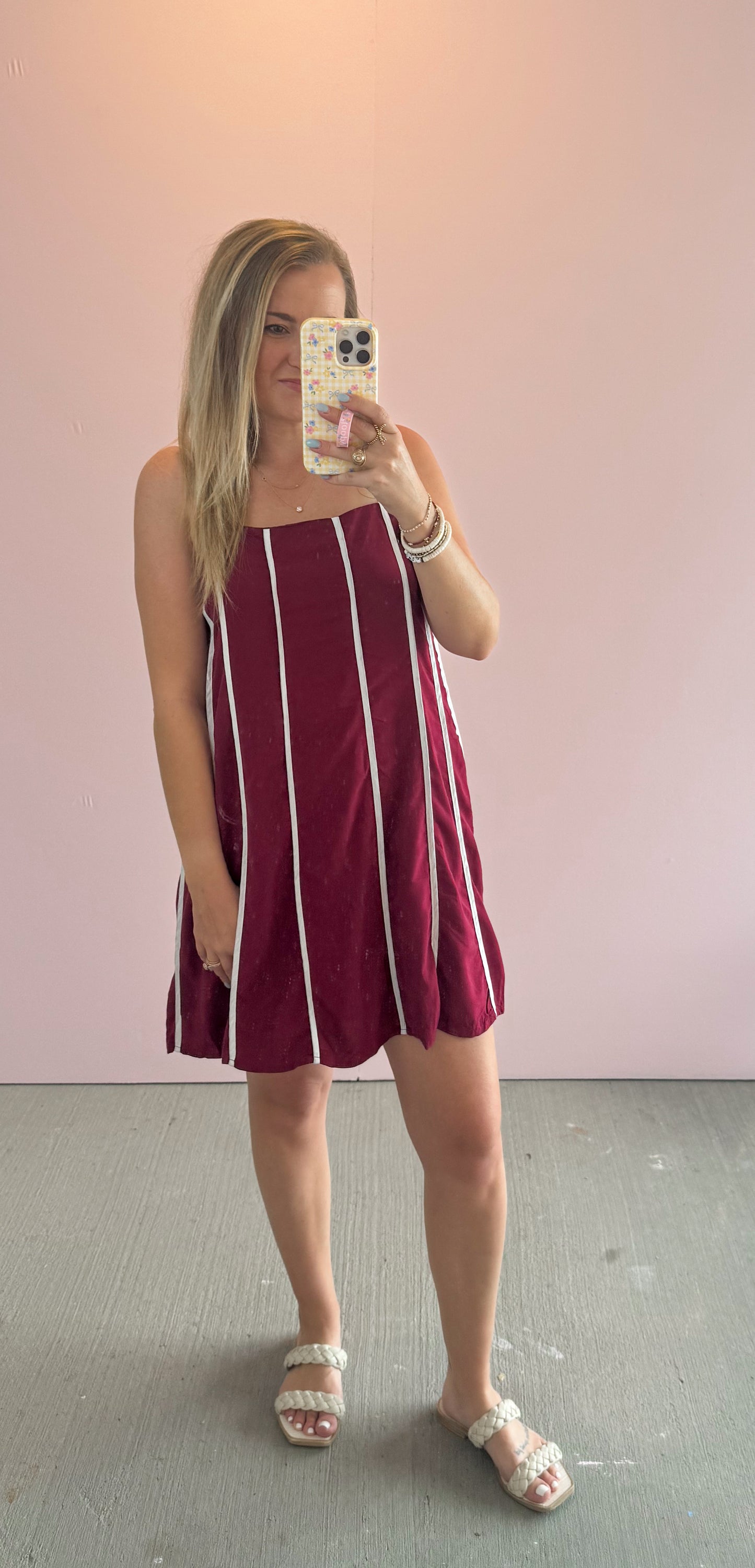 Gameday Striped Mini Dress