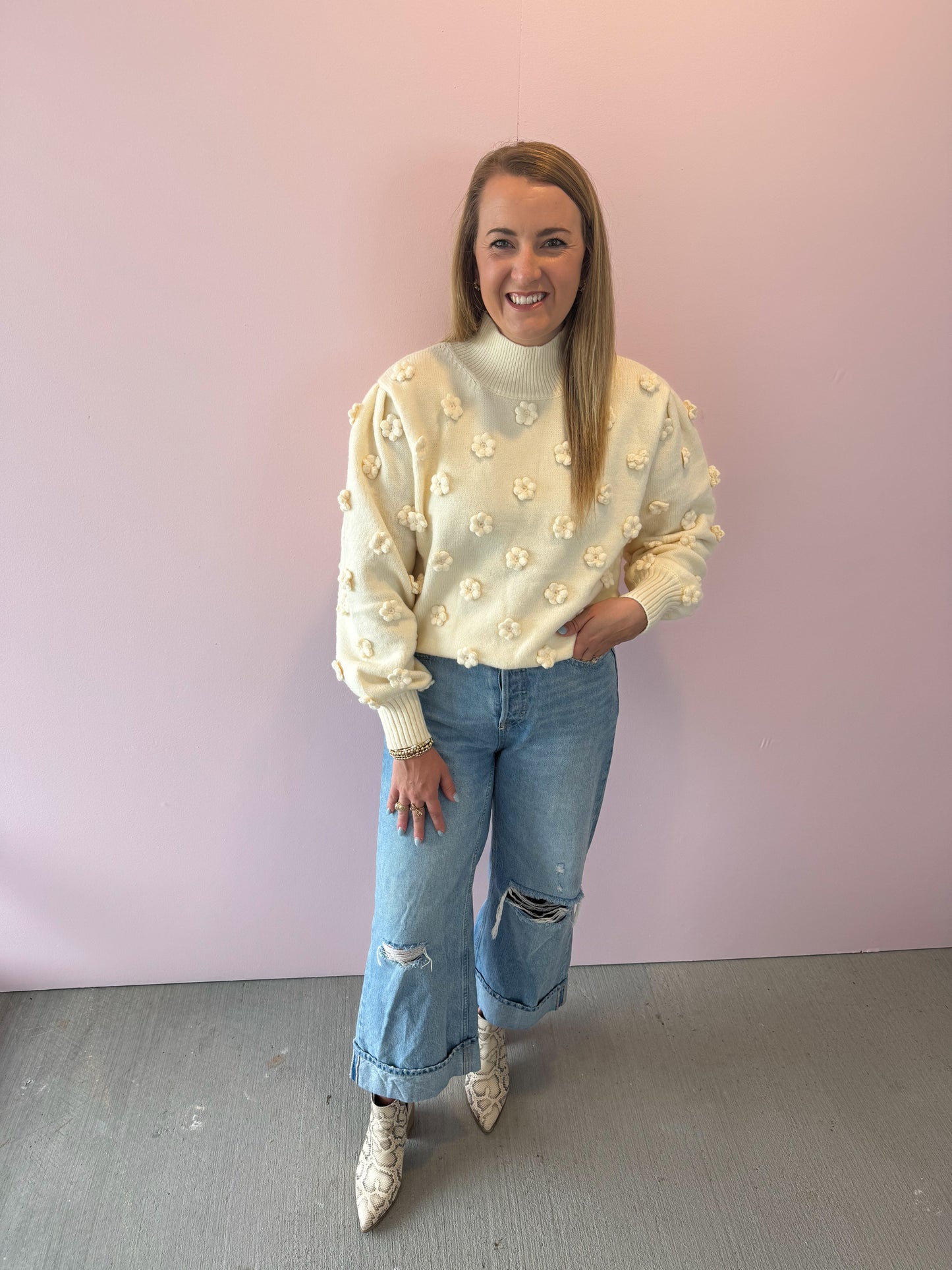 Daisy Floral Sweater